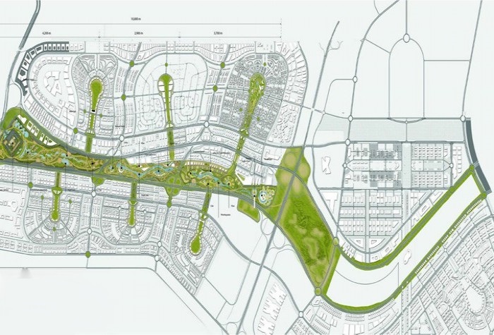 المرحلة الأولى من النهر الأخضر بالعاصمة الإدارية