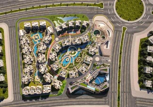 كمبوند اتيكا العاصمة الإدارية الجديدة تصميم كمبوند اتيكا العاصمة الإدارية الجديدة