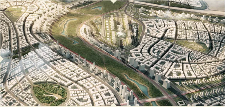 تصميم ومساحة المقصد العاصمة الإدارية الجديدة