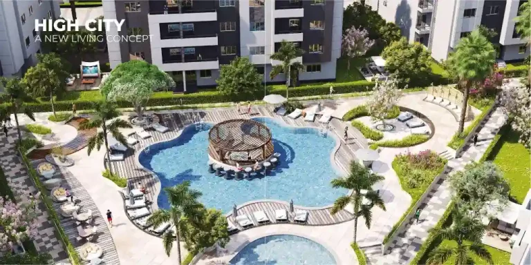 كمبوند هاي سيتي العبور High City Obour City خدمات ومرافق كمبوند هاي سيتي العبور