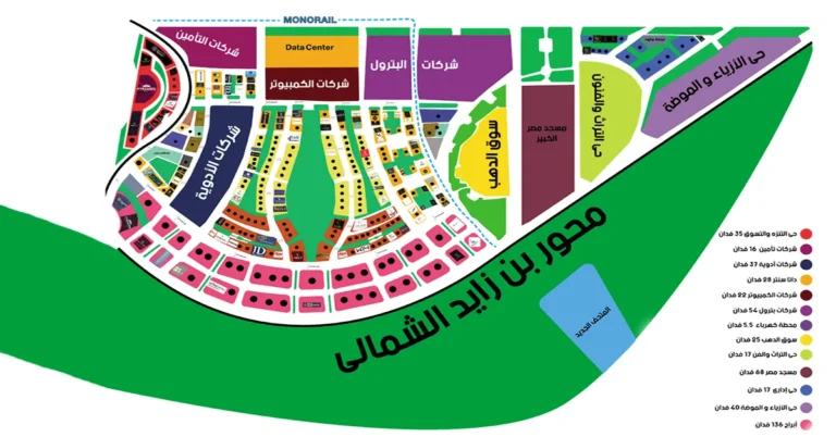 خريطة الداون تاون العاصمة الإدارية pdf