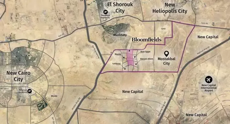كمبوند بلوم فيلدز مستقبل سيتي كمبوند بلوم فيلدز مستقبل سيتي