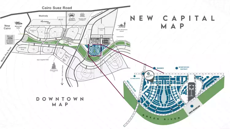 موقع بيكسل مول العاصمة الإدارية الجديدة