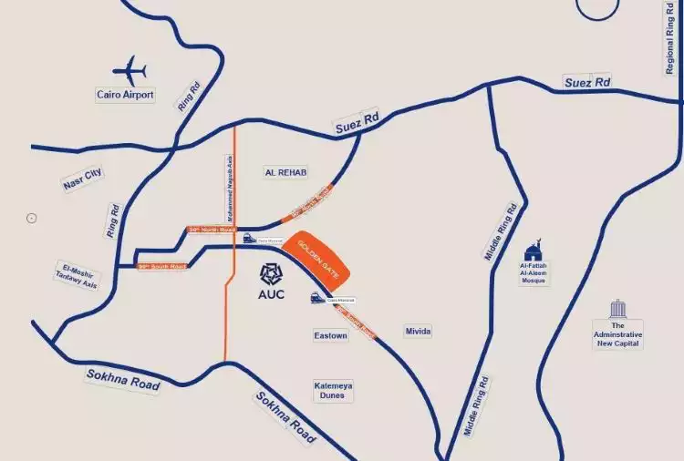 مول جولدن جيت التجمع الخامس التجمع الاول