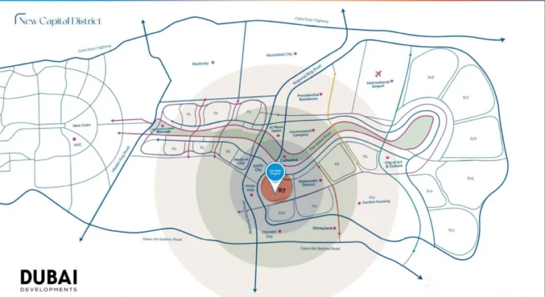 موقع كمبوند لوميا ريزيدنس العاصمة