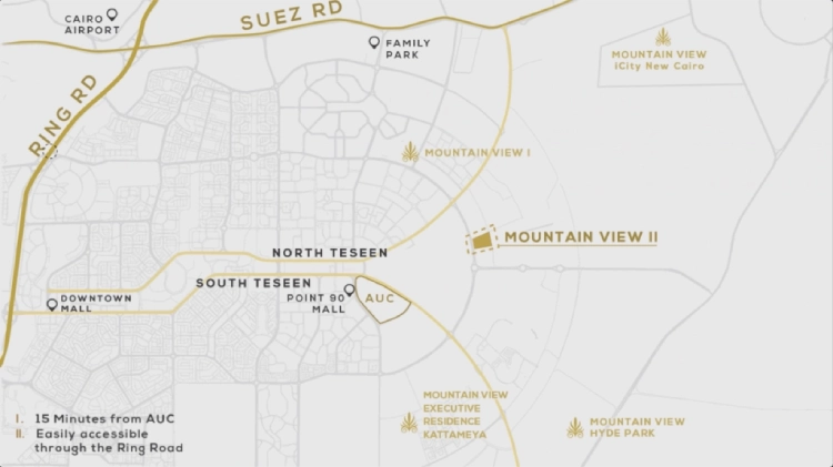 كمبوند ماونتن فيو 2 التجمع الخامس موقع كمبوند ماونتن فيو 2 التجمع الخامس