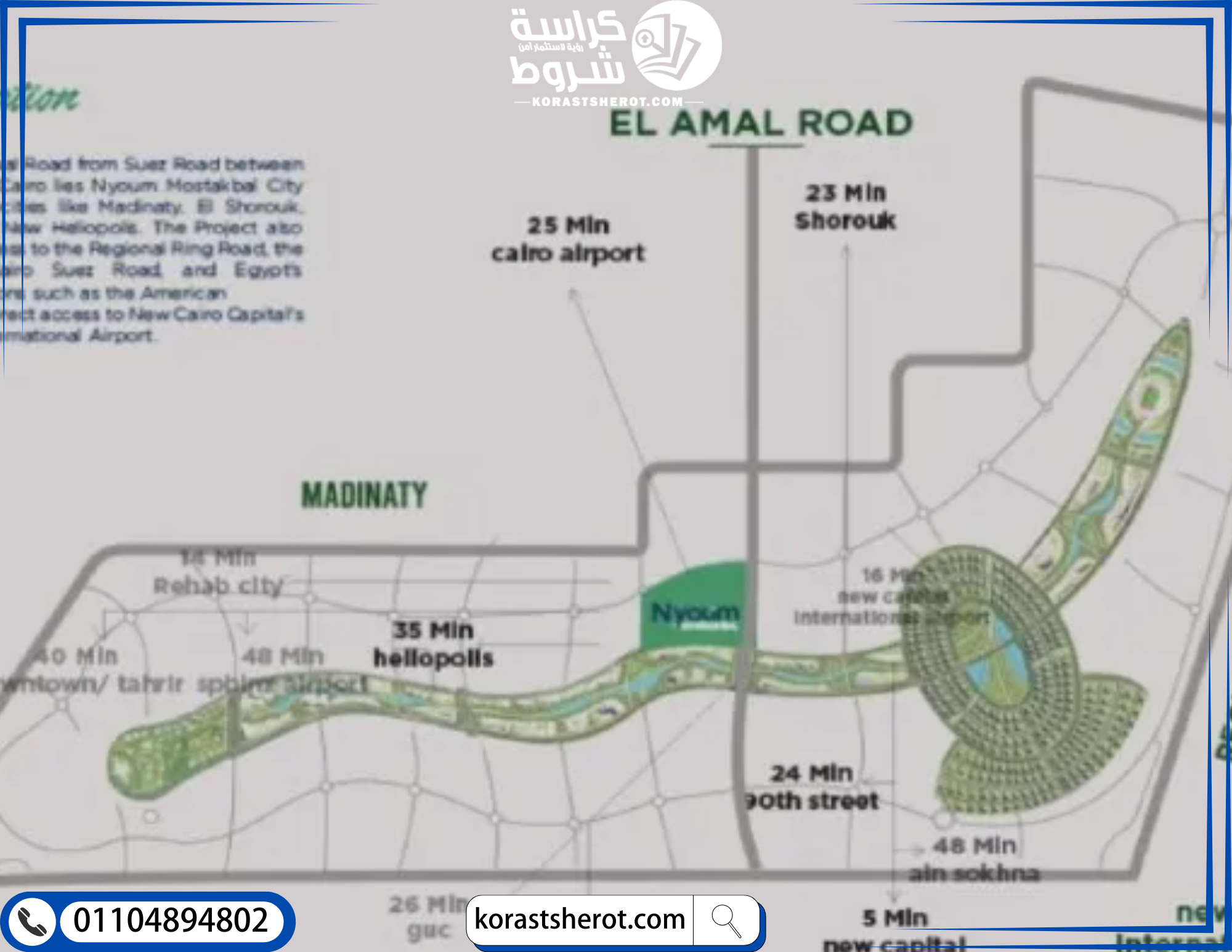 موقع كمبوند نيوم مستقبل سيتي