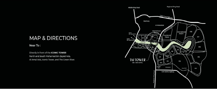 موقع مول تاج تاور العاصمة الادارية