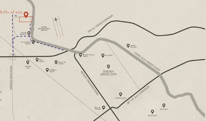 كمبوند هيلز أوف وان الشيخ زايد