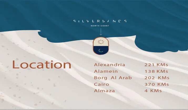 موقع قرية سيلفر ساندس الساحل الشمالي
