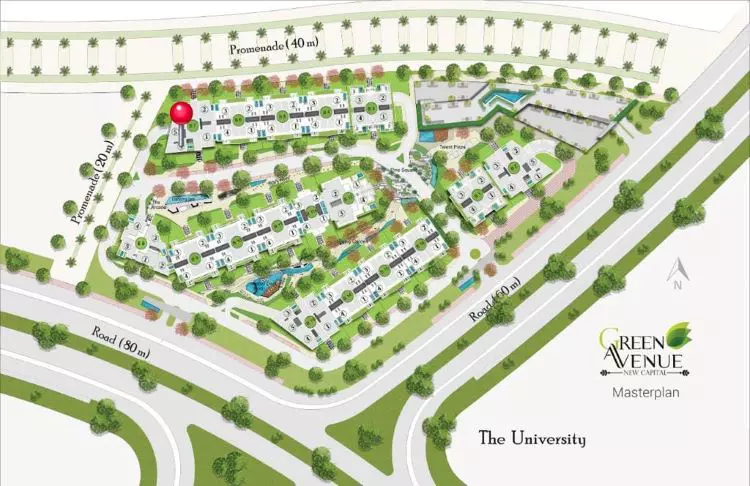 كمبوند جرين افينيو العاصمة الإدارية الجديدة