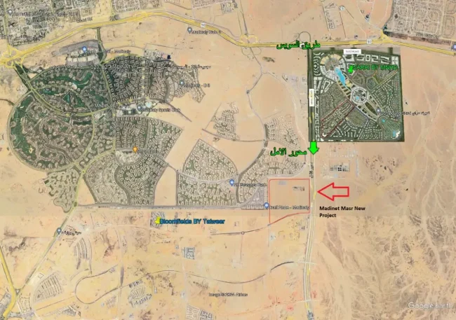 كمبوند ذا بترفلاي المستقبل سيتي موقع The Butterfly Compound Mostakbal City