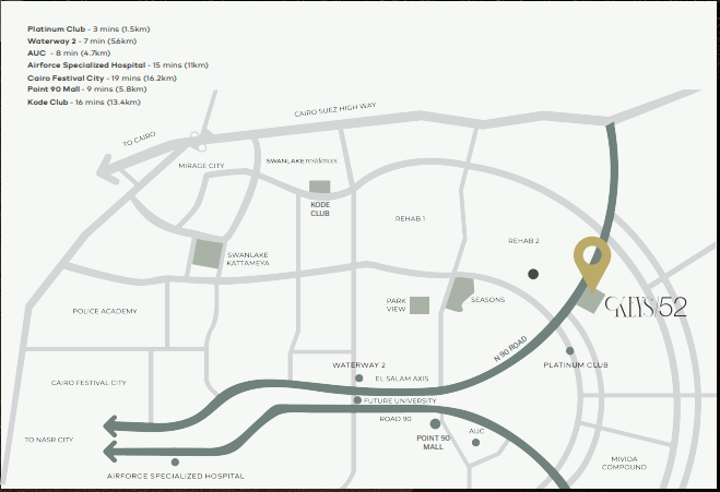 كمبوند كيز 52 التجمع الخامس كمبوند كيز 52 التجمع الخامس