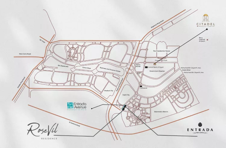 كمبوند روزفيل العاصمة الإدارية الجديدة