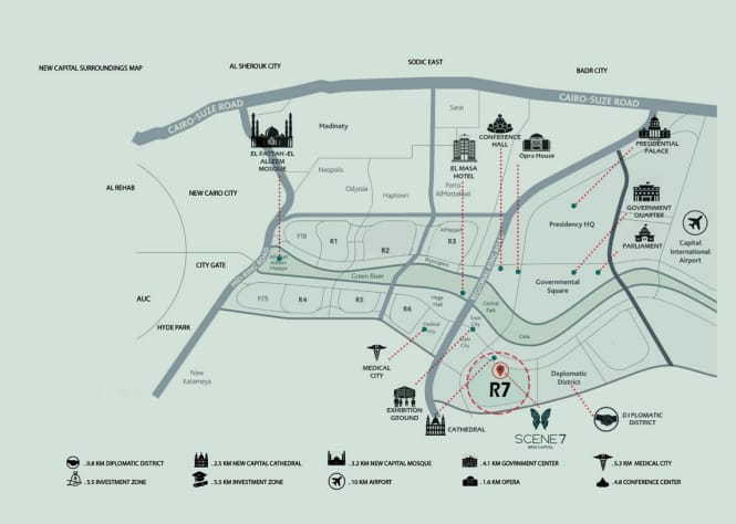 كمبوند سين 7: تصميم عصري وخدمات متكاملة كمبوند سين 7: تصميم عصري وخدمات متكاملة