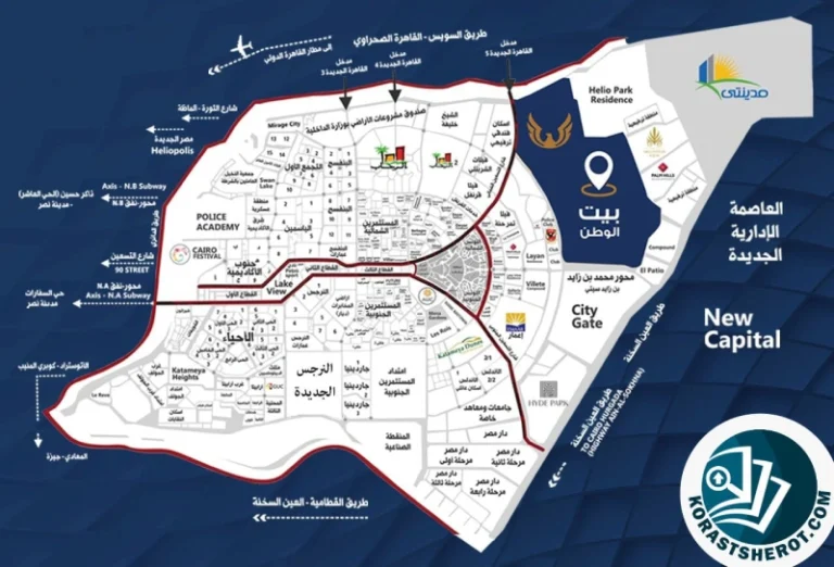 خريطة بيت الوطن التجمع الخامس خريطة بيت الوطن التجمع الخامس
