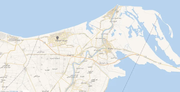 خريطة محافظة دمياط بالتفصيل | دليلك الشامل خريطة محافظة دمياط