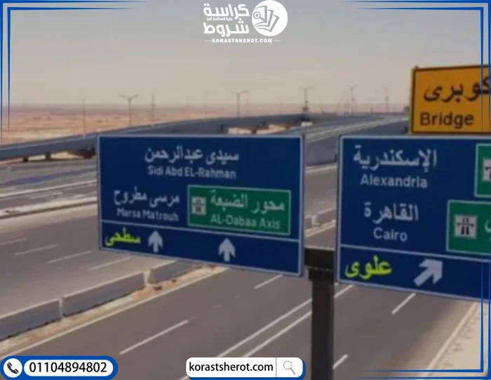 خريطة طريق الضبعة الجديد: دليلك للوصول المواقع المهمة على طول الطريق