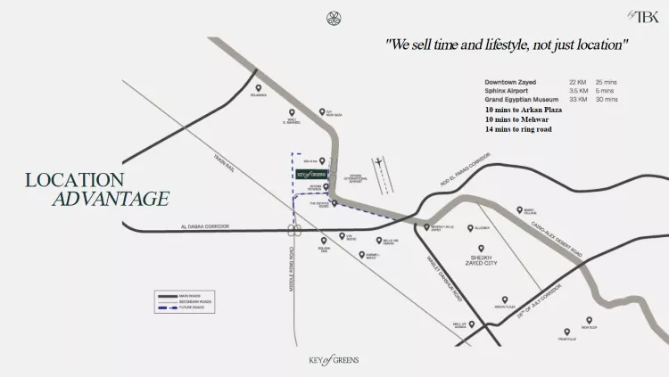 كمبوند كي أوف جرينز زايد الجديدة موقع كمبوند كي أوف جرينز زايد الجديدة