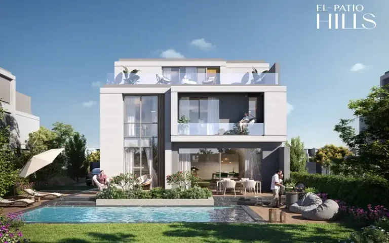 كمبوند الباتيو هيلز التجمع السادس تصميم ومساحة كمبوند الباتيو هيلز التجمع السادس