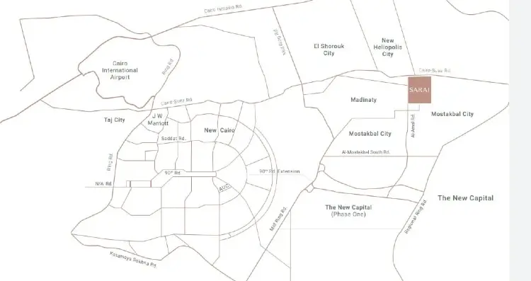 كمبوند سراي طريق السويس - السكن الراقي في القاهرة كمبوند سراي طريق السويس - السكن الراقي في القاهرة