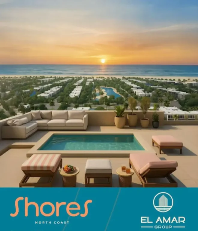 مساحة الوحدات في قرية شورز الساحل الشمالي 