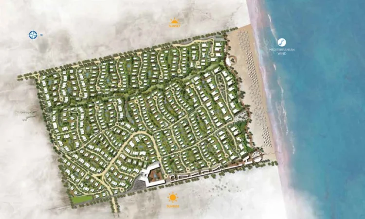 قرية ملاذ الساحل الشمالي تصميم قرية ملاذ الساحل الشمالي