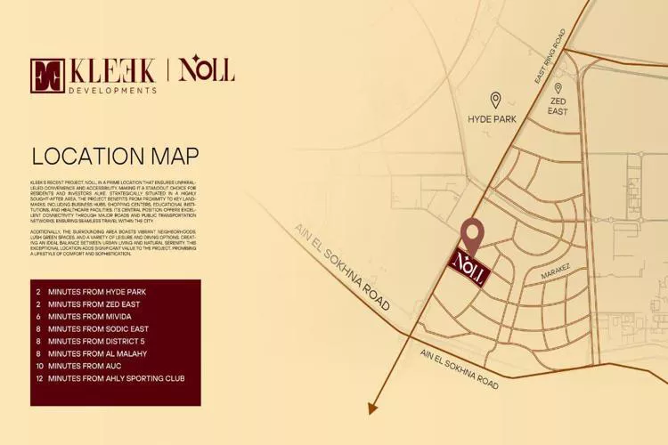 موقع كمبوند نول التجمع السادس