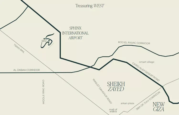 كمبوند كنز زايد الجديدة موقع كمبوند كنز زايد الجديدة